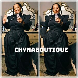 Sold Out Black Pants with Drawstring